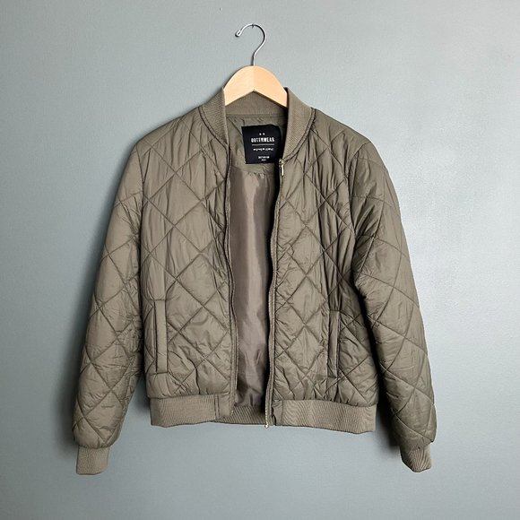 Cotton On Jackets & Blazers - Cotton On Army Green Bomber Jacket